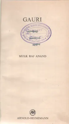 GAURI BY MULK RAJ ANAND