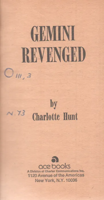 GEMINI REVENGED BY CHARLOTTE HUNT