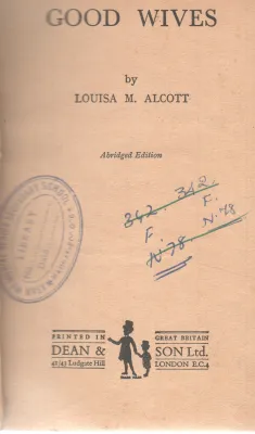 GOOD WIVES BY LOUISA M. ALCOTT