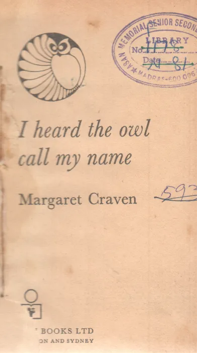 I HEARD THE OWL CALL MY NAME BY MARAGRET CRAVEN