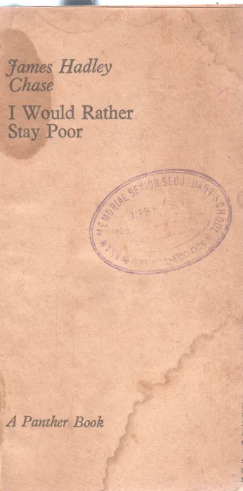 I WOULD RATHER STAY POOR BY JAMES HADLEY CHASE