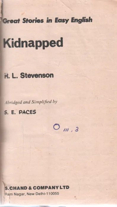 KIDNAPPED BY R L STEVENSON