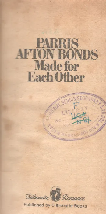 MADE FOR EACH OTHER BY PARRIS AFTON BONDS