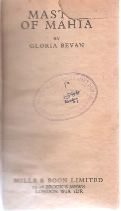 MASTWE OF MAHIA BY GLORIA AEVAN