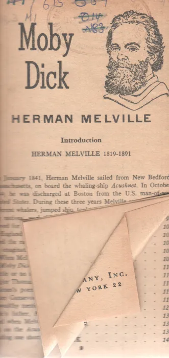 MOBY DICK BY HERMAN MELVILLE