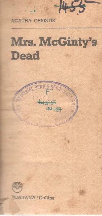 MRS. MCGINTY'S DEAD BY AGATHA CHRISTIE