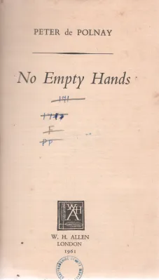 NO EMPTY HANDS BY PETER