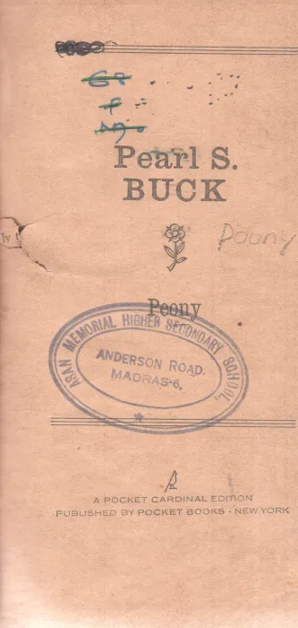 PEONY BY PEARL S. BUCK