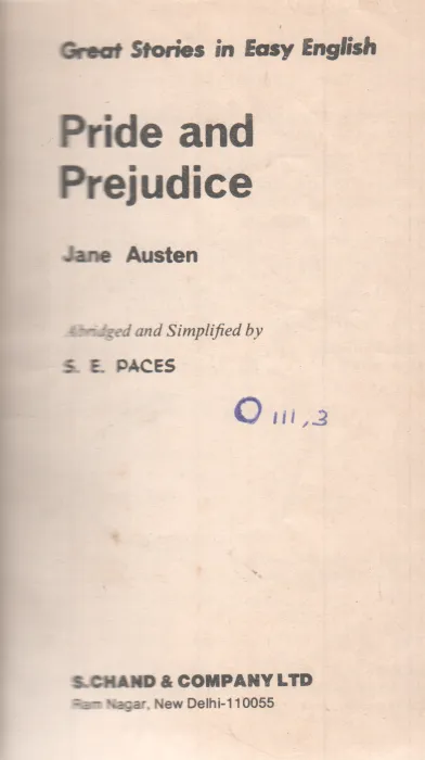 PRIDE AND PREJUDICE BY JANE AUSTEN