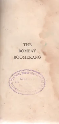 THE BOMBAY BOOMERANG BY FRANKLIN W.DIXON