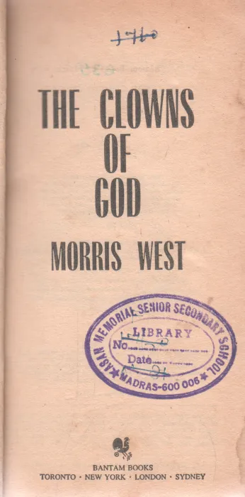THE CLOWS OF GOD BY MORRIS WEST
