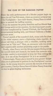 THE CLUE OF DANCIING PUPET BY CAROLYN KEENE