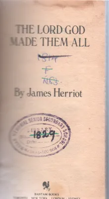 THE LORD GOD MADE THEM ALL BY JAMES HERRIOT