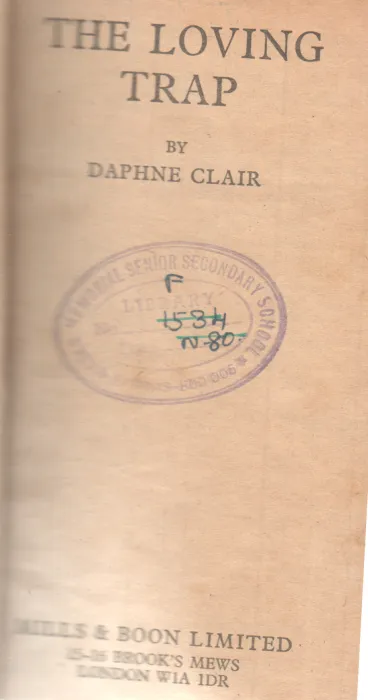 THE LOVING TRAP BY DAPHNE CLAIR