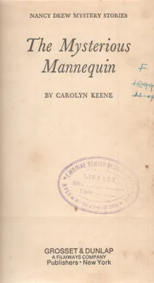 THE MYSTERIOUS MANNEQUIN BY CAROLYN KEENE