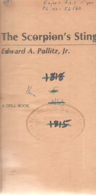 THE SCORPIONS STING BY EDWARD A. POLLITZ