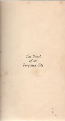THE SECRET OF THE FORGOTTEN CITY BY CAROLYN KEENE