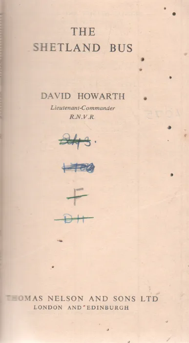 THE SHETLAND BUS BY DAVID HOWARTH