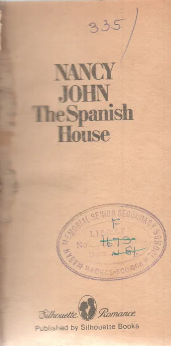 THE SPANISH HOUSE BY NANCY JOHN
