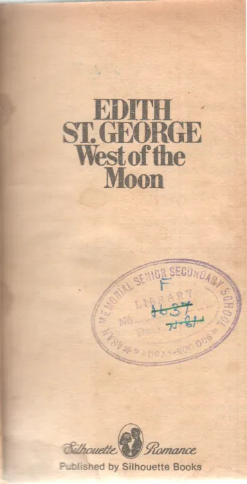 WEST OF THE MOON BY EDITH ST.GEORGE