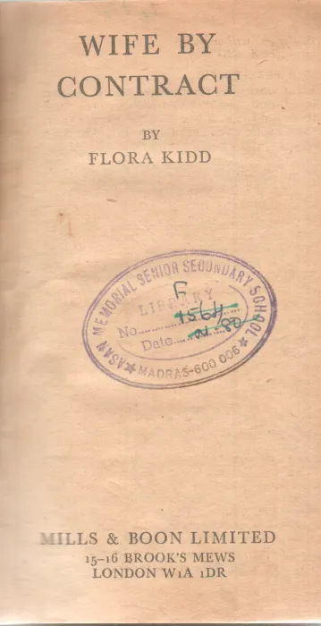 WIFE BY CONTRACT BY FLORA KIDD