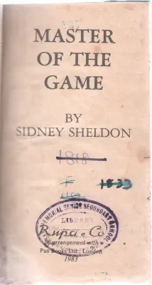 MASTER OF THE GAME BY SIDNEY SHELDON