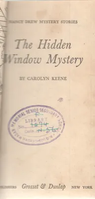 THE HIDDEN WINDOW MYSTERY BY CAROLYN KEENE