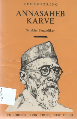 ANNASAHEB KARVE BY SUREKHA PANADIKER