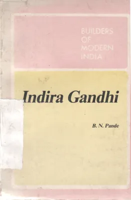 INDIRA GANDHI BY B.N. PANDE