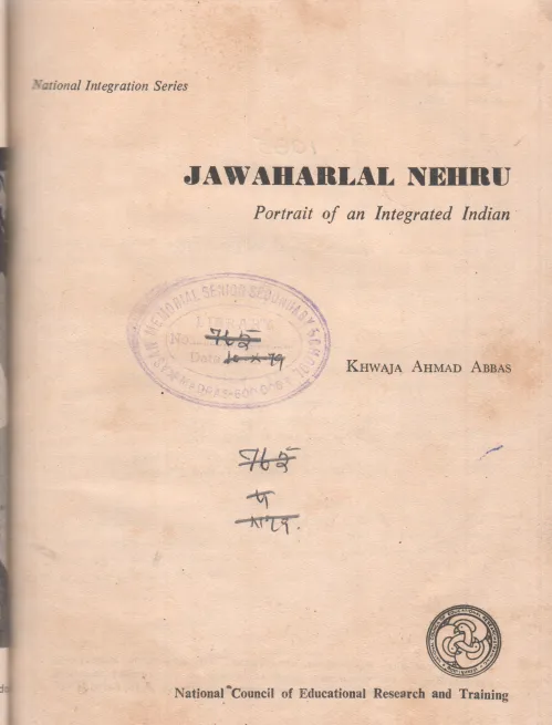 JAWAHARLAL NEHRU BY KHWAJA AHMAD ABBAS