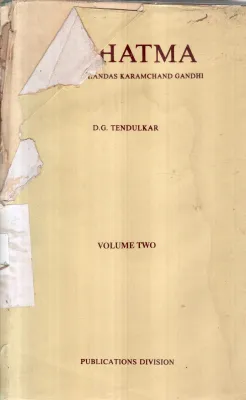 MAHATMA VOLUME 2 BY D G TENDULKAR