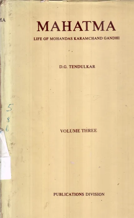 MAHATMA VOLUME 3 BY D G TENDULKAR