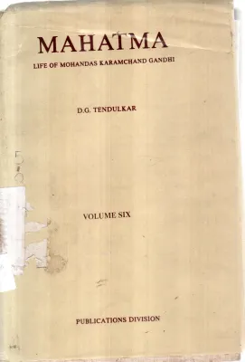 MAHATMA VOLUME 6 BY D G TENDULKAR