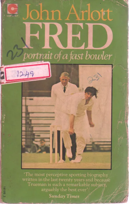 POTRAIT OF FAST BOWLER BY JOHN ARLOTT FRED