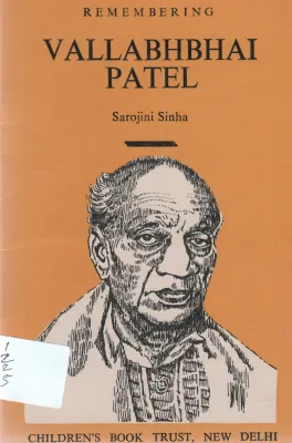 VALLABHBAI PATEL BY SAROJINI SINHA