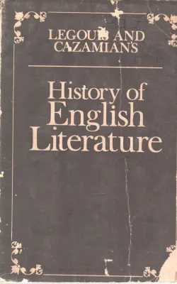 HISTORY OF ENGLISH LITERATURE BY EMILE LEGOUS