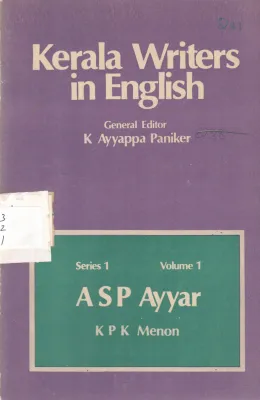KERALA WRITERS IN EGNLISH BY K P K MENON