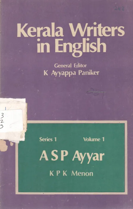 KERALA WRITERS IN ENGLISH BY K P K MENON