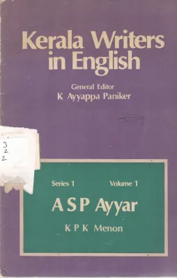 KERALA WRITERS IN ENGLISH BY K P K MENON