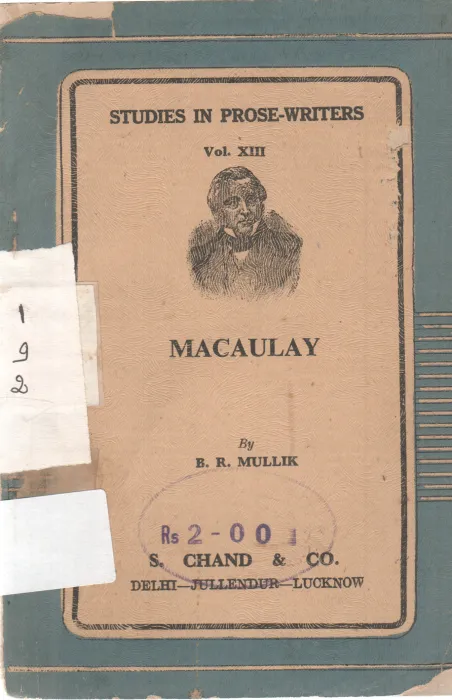 MACAULAY BY B.R. MULLIK