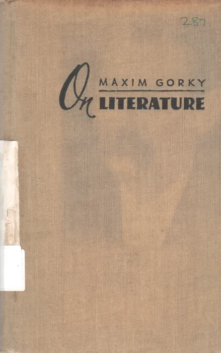 ON LITERATURE BY MAXIM GORKY