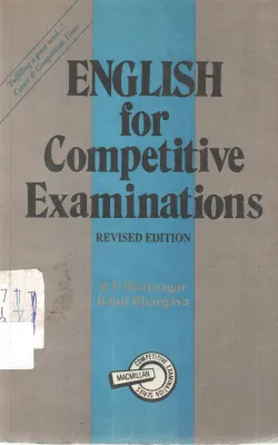 ENGLISH FOR COMPETITIVE EXAMINATIONS BY R P BHATNAGAR