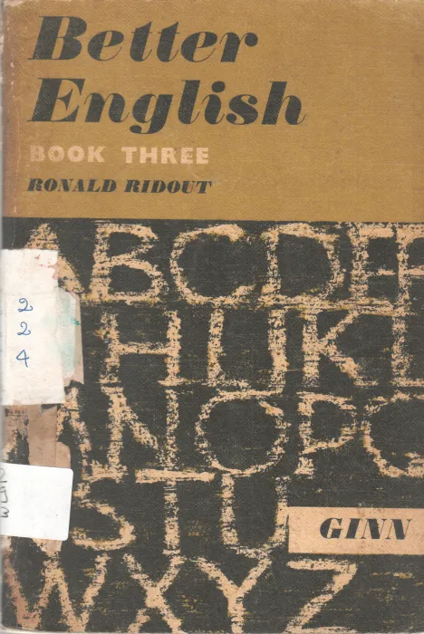 BETTER ENGLISH BY RONALD RIDOUT