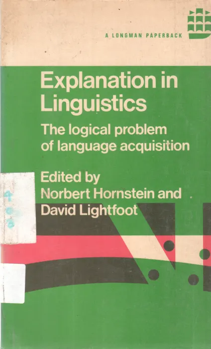 EXPLANATION IN LINGUISTICS
