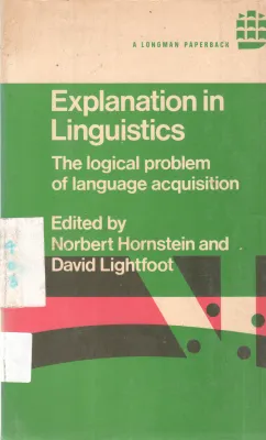 EXPLANATION IN LINGUISTICS