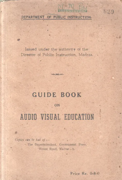 GUIDE BOOK ON AUDIO VISUAL EDUCATION