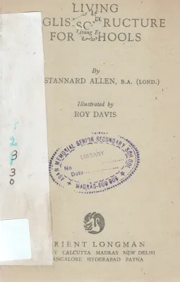 LIVING ENGLISH STRUCTURE FOR SCHOOL BY ROY DAVIS