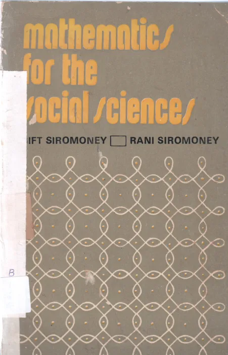 MATHEMATICS FOR THE SOCIAL SCIENCES BY GIFT SIROMONEY