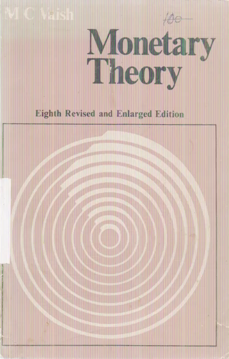 MONETARY THEORY BY M.C. VAISH