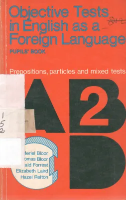OBJECTIVES TESTS IN ENGLISH AS A FOREIGN LANGUAGE